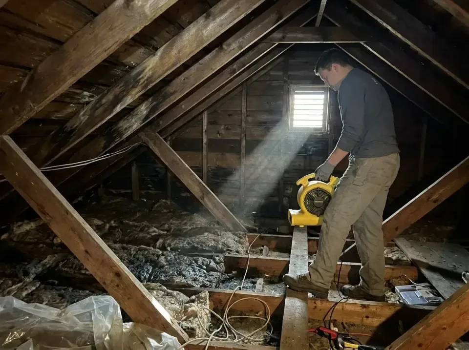 attic-water-damage-drying-proc-007 — frequently asked questions, Emergency Water Extraction & 24/7 Flood Response in Riverda…